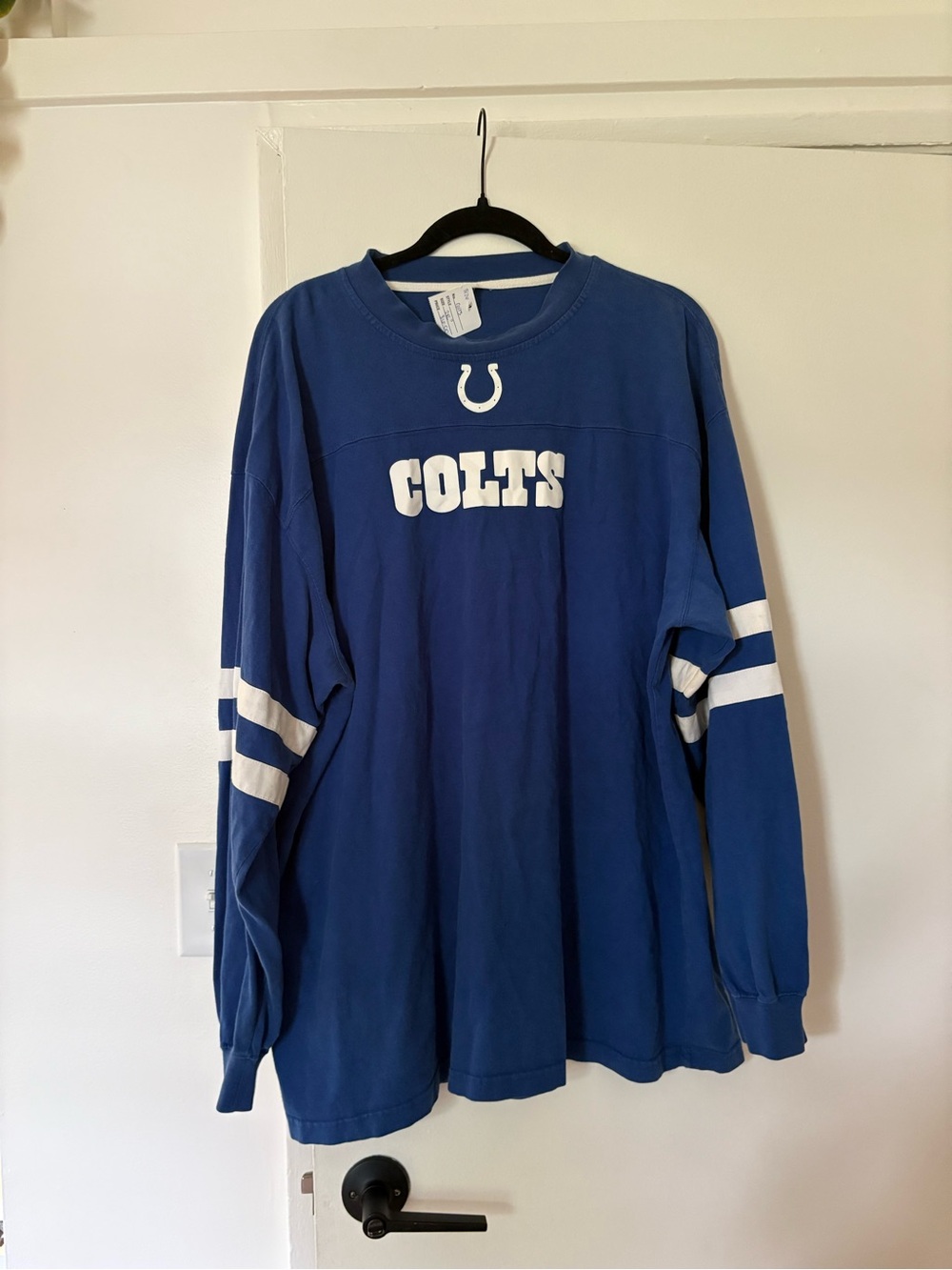 NFL Indianapolis Colts Royal Blue Long-Sleeve Shirt with White Accents